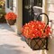 2 Bundles Artificial Flowers - Morning Glory Petunias (Orange)